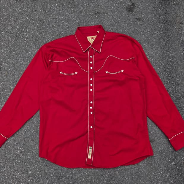 빈티지 웨스턴 셔츠