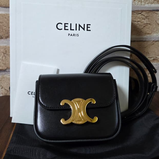 셀린느 미니클로드 샤이니 카프스킨