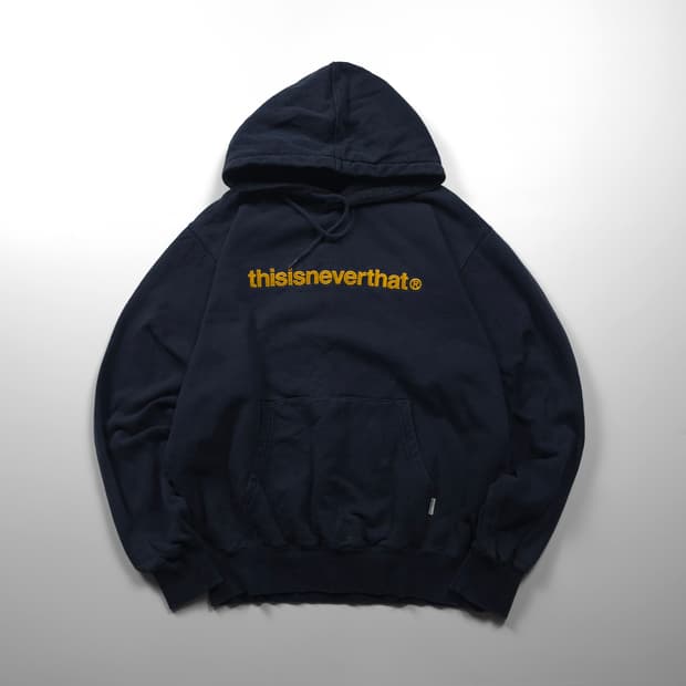 디스이즈네버댓 빅로고 박시핏 후드 티셔츠 (L)