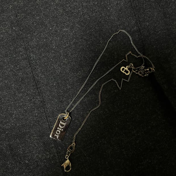 급처) 디올 흑장 블랙목걸이