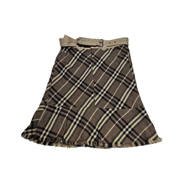 버버리 체크 스커트[38]