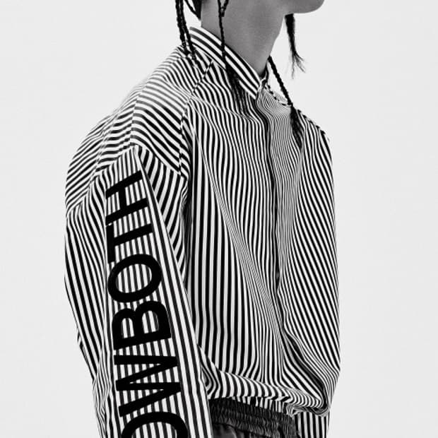 준지 레터링 스트라이프셔츠 초판 17ss 대장셔츠로 유명하죠 실착 1회 