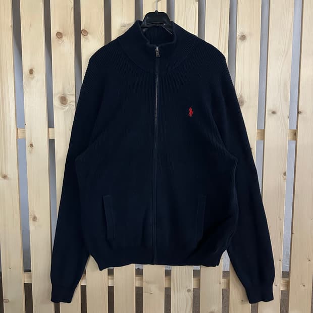(L) 폴로 랄프로렌 네이비 니트 집업