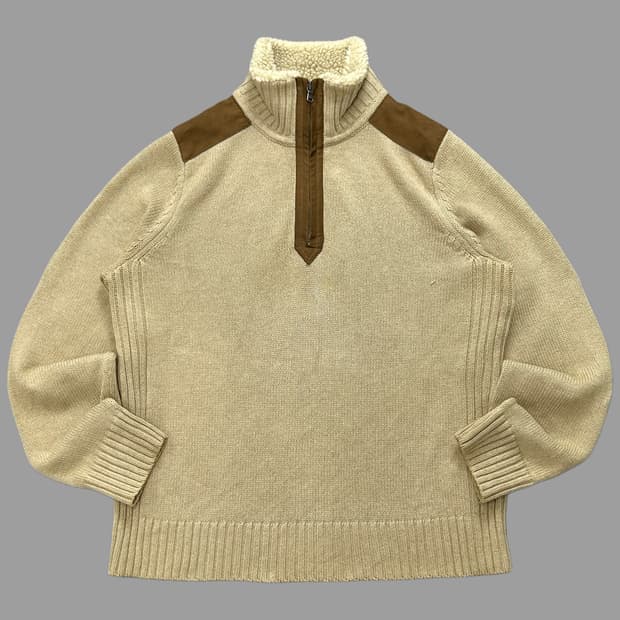 타미힐피거 반집업 니트