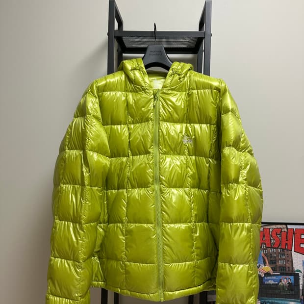 [XL] 스투시 미드웨이트 푸퍼 라임