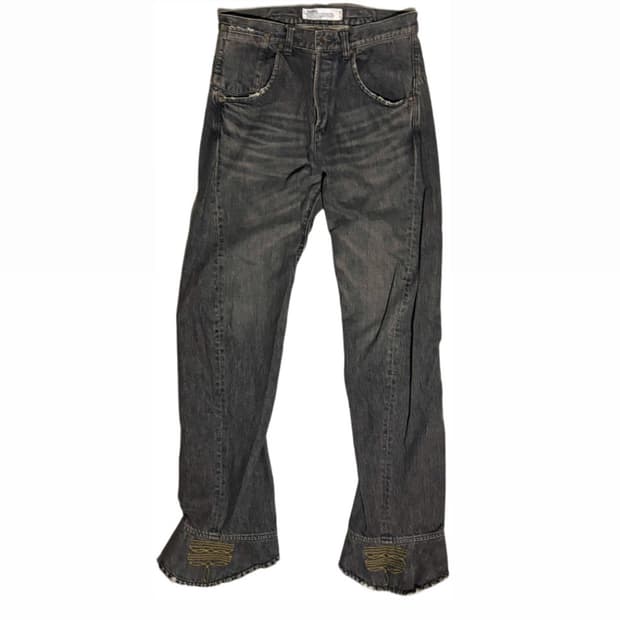 24SS DAIRIKU 부츠컷 드레이핑 데님
