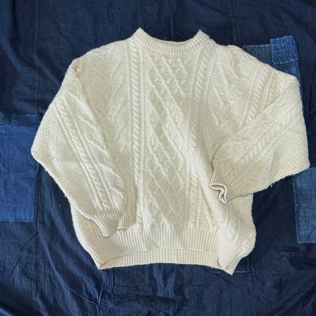 80's Bracket 피셔맨 스웨터 L