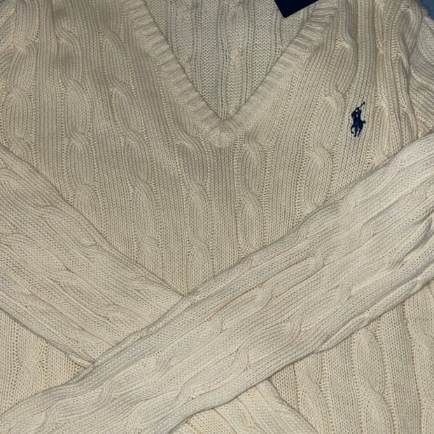 (새상품)  폴로 랄프로렌 여성 브이넥 니트 XL