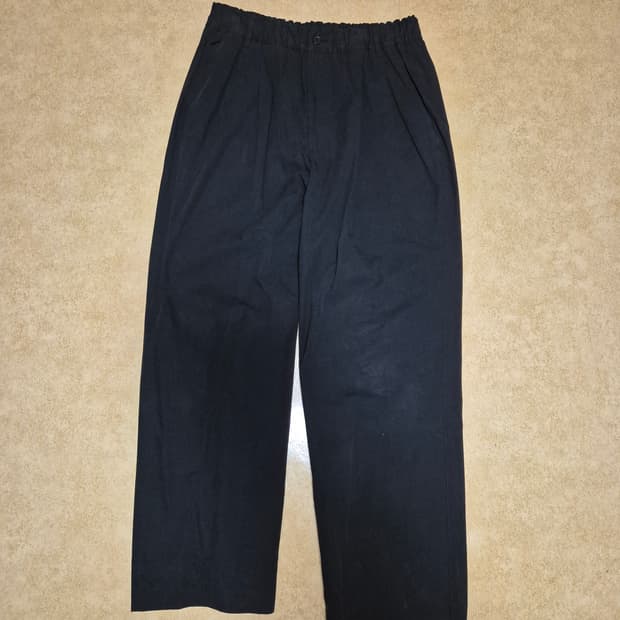 아웃스탠딩 LIGHT COTTON COMFORT PANTS_BLACK