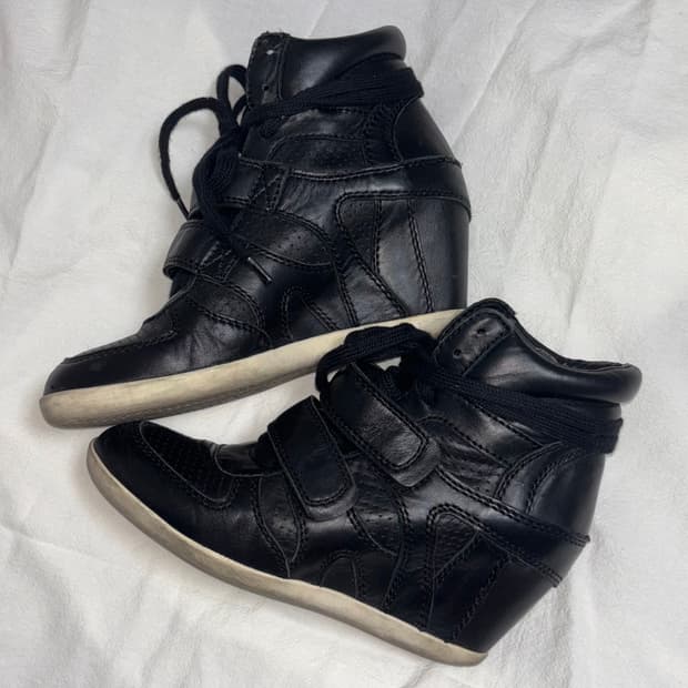 ash 아쉬 웨지힐 스니커즈 블랙 36