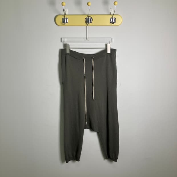 17SS 릭오웬스 다크쉐도우 드로스트링 사루엘 조거 팬츠 XS