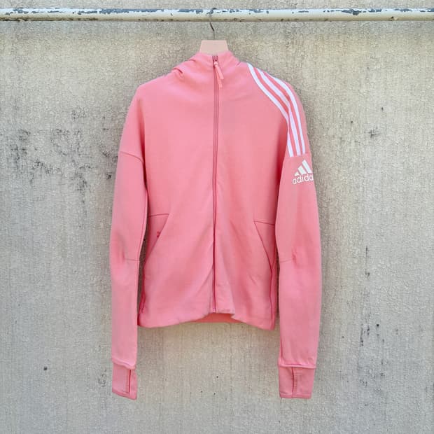 XS)아디다스 딸기우유 후드집업