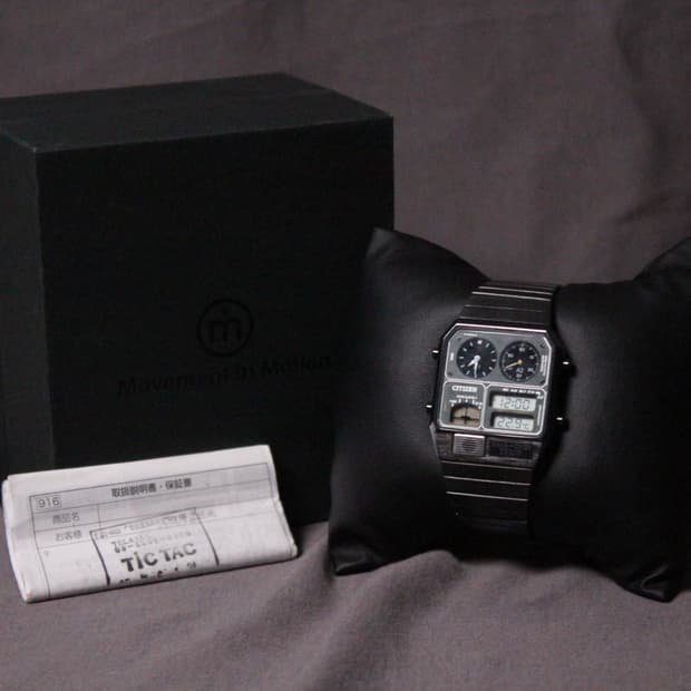 시티즌 X Tictac 아나디지템프 카키