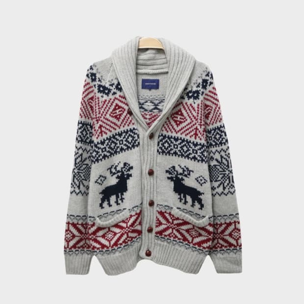 UNION STATION 노르딕 울 혼방 니트가디건 61241