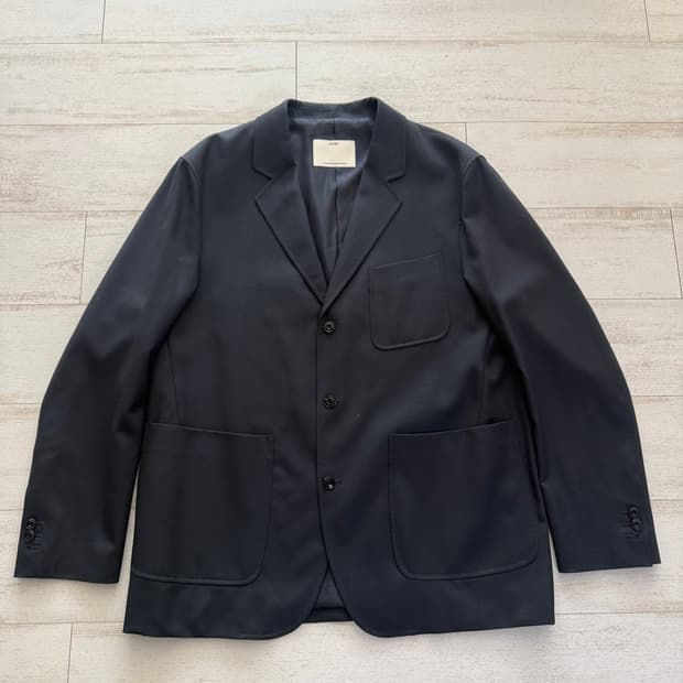 포터리 울 셋업 다크네이비