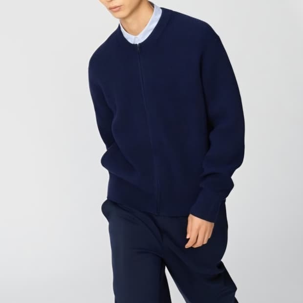 (XL) 유니클로 C 라운드넥 크루넥 가디건 풀집업