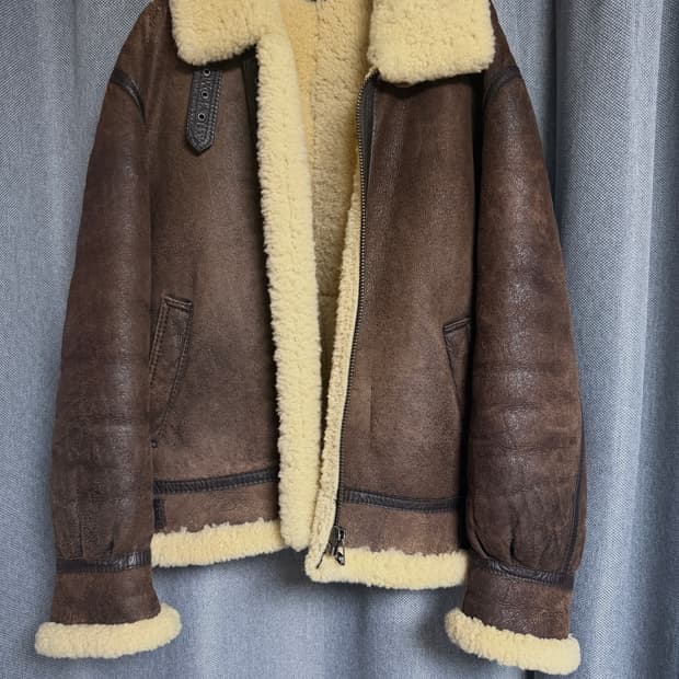 리얼 양가죽 B-3 무스탕