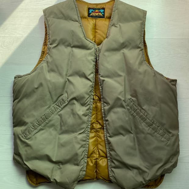 60s 에디바우어 블리자드 프루프 다운 베스트 L~Xl