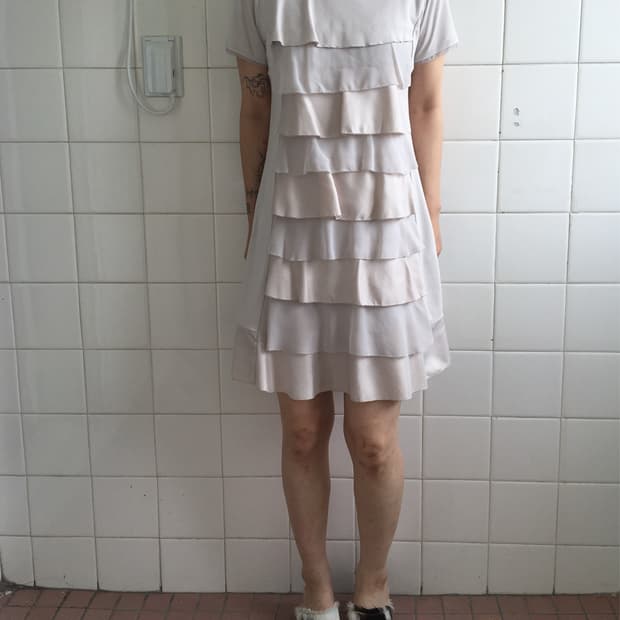 Ruffle layer t shirt onepiece