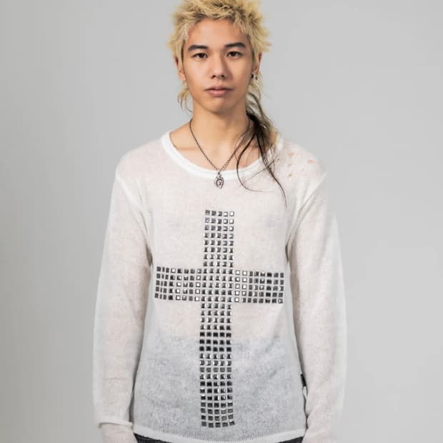 (2002)cross stud knit