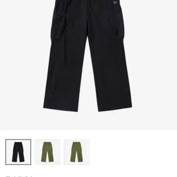 산산기어 23ss 카고팬츠 black 1size