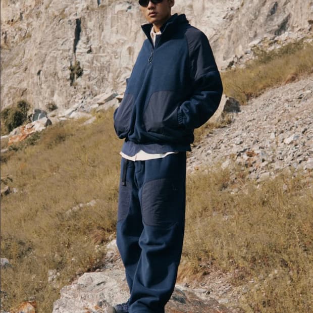 시티 레저 폴라 플리스 하프 집업 풀오버 [네이비]