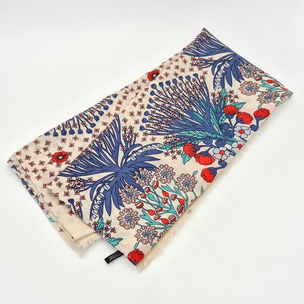 마크 제이콥스 플라워 패턴 메리노울 대형 숄 스카프