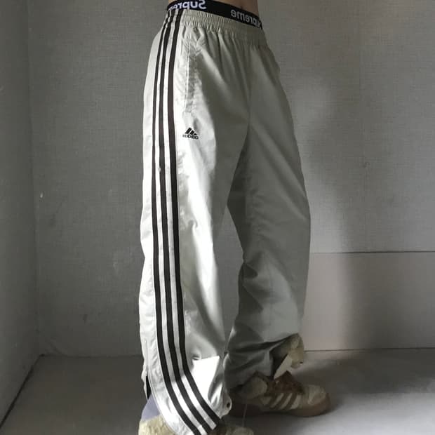 아디다스 베이지 브라운 트레이닝 팬츠