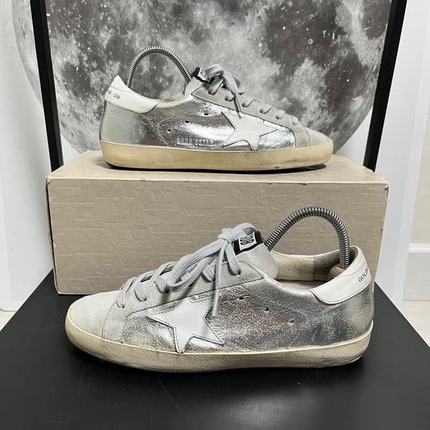  정품 37) 골든구스 실버 화이트탭 스니커즈 235~240
