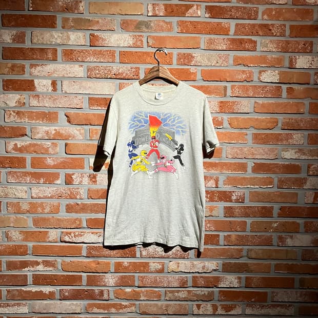 90s USA 빈티지 마이티 몰핀 파워레인저 반팔 티셔츠