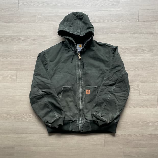 칼하트 j130 mos 모스 액티브 샌드스톤 빈티지 carhartt