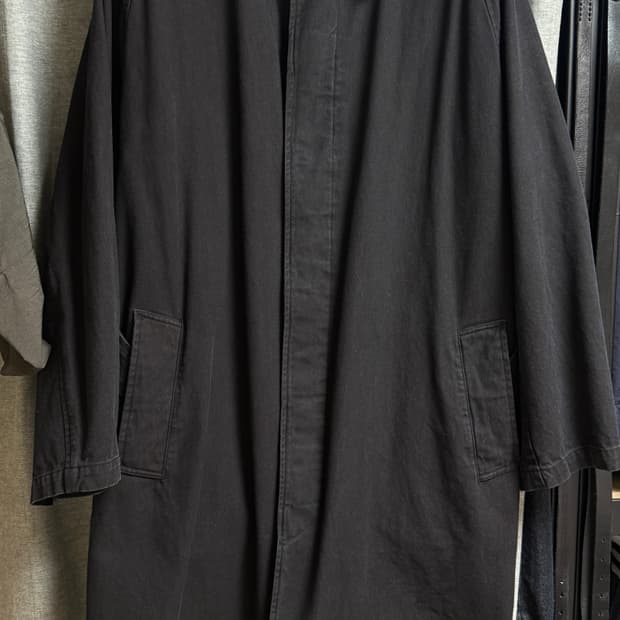 브라운야드 워시드 트렌치 코트 워시드블랙