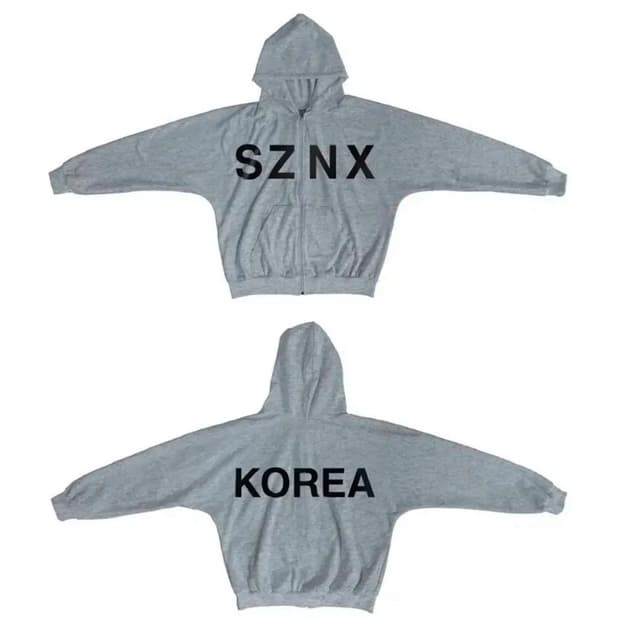 칸예 이지 코리아 후드집업 2사이즈