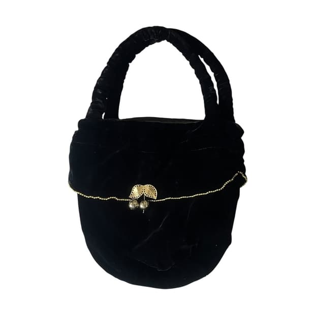 [JPN] 빈티지 벨벳 핸드백