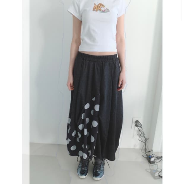 에프터먼데이 애프터먼데이 molly dot skirt 도트 스커트 치마