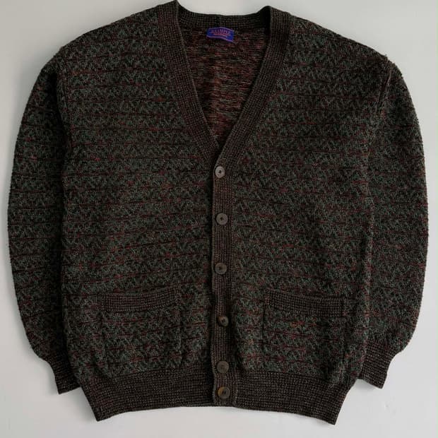 [L] 미쏘니 패턴 니트 매장판 가디건