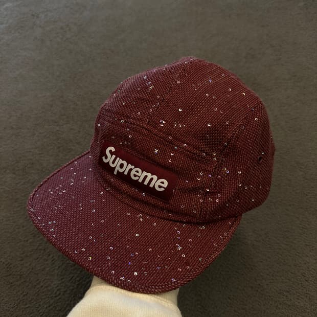 슈프림 글리터 캠프캡 처분 