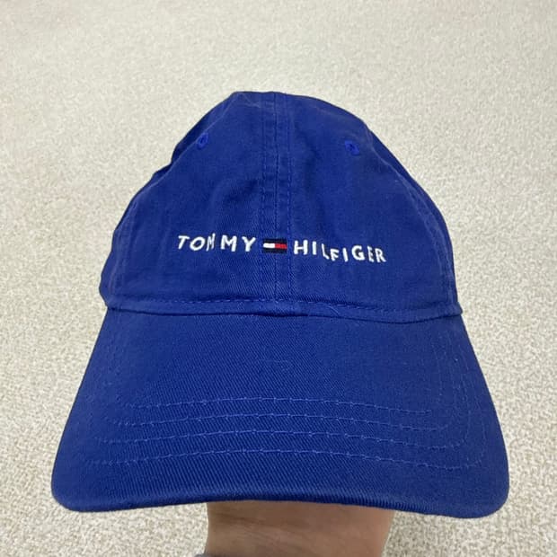 F 새상품 타미힐피거 레터링 로고 볼캡 0130T2