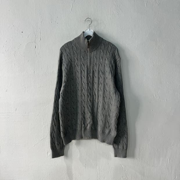 폴로랄프로렌 반집업 니트 XL