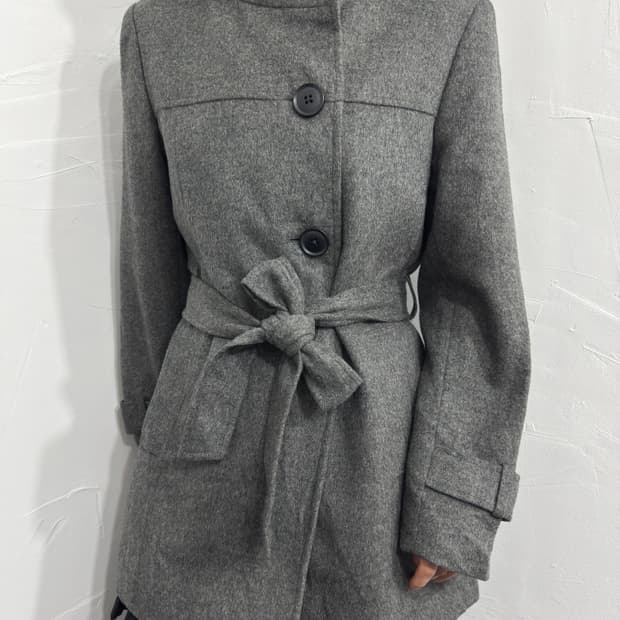 grade button wool coat