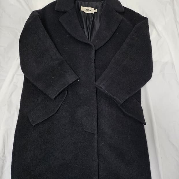 코치 트리플 히든 코트 블랙 M