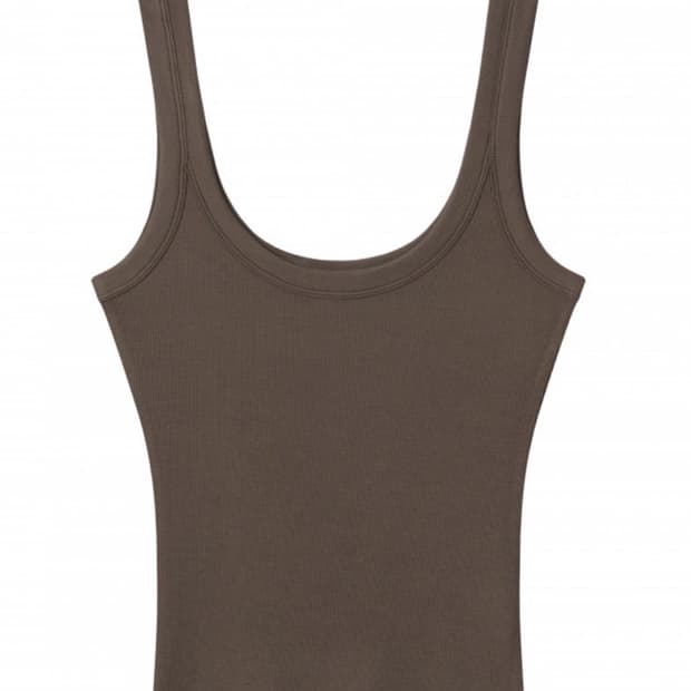 어스지구  나시 LAYERED SLEEVELESS (BROWN)