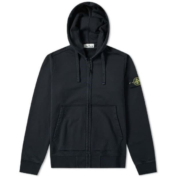 스톤아일랜드 와펜 후드집업 M네이비블루남색자켓섀도우프로젝트후드티블랙롱슬리