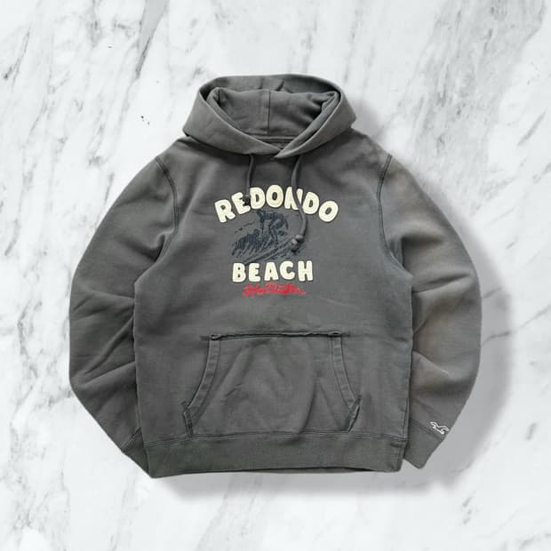 홀리스터 그레이 레돈도 비치 후드티 