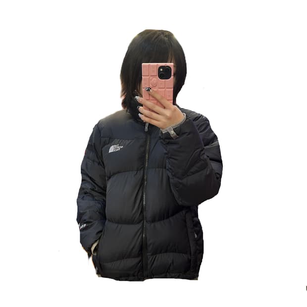 노스페이스 블랙 다운 패딩 자켓