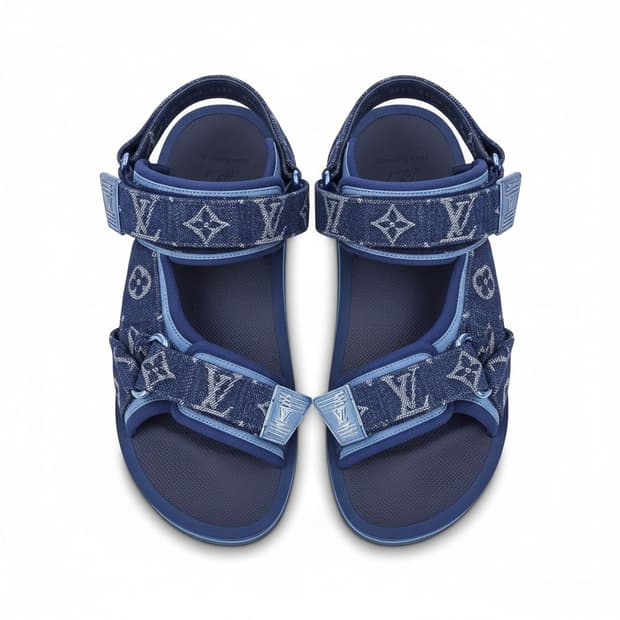 [S급,당일배송] 루이비통 호놀룰루 라인 모노그램 데님 샌들 
