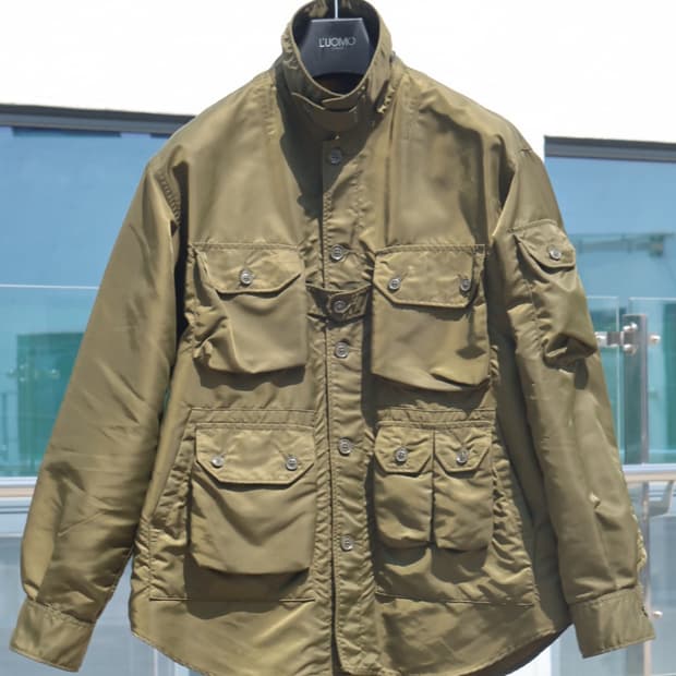 엔지니어드가먼츠 익스플로러 자켓 새틴 나일론 카키