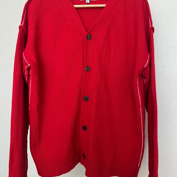 TONYWACK Stitch Detail Wool Cardigan - R