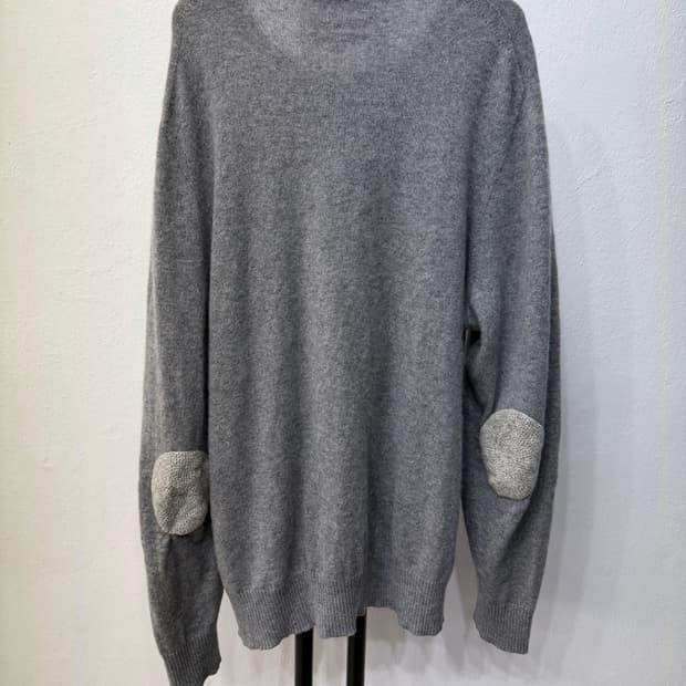 정품) COS 코스 남성 엘보 패치 캐시미어100 니트 XL