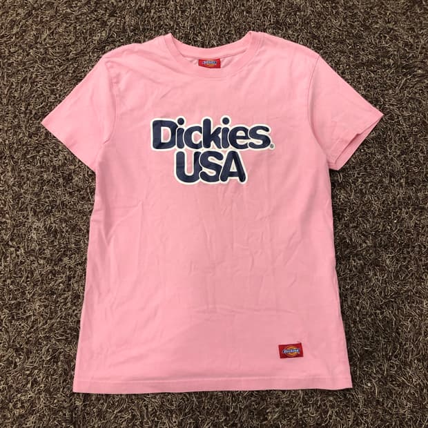 디키즈 핑크 로고 티셔츠